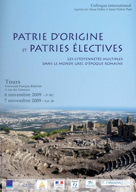 affiche colloque Patrie d'origine, patries électives