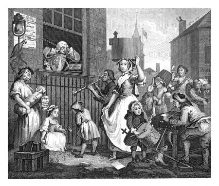 Enraged musician - William Hogarth 1741