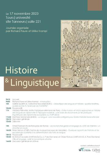 Affiche JE Histore et Linguistique