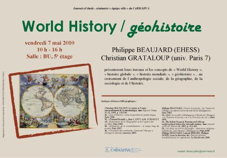 affiche séminaire World History