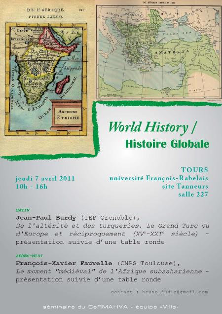 affiche World History 7 avril 2011